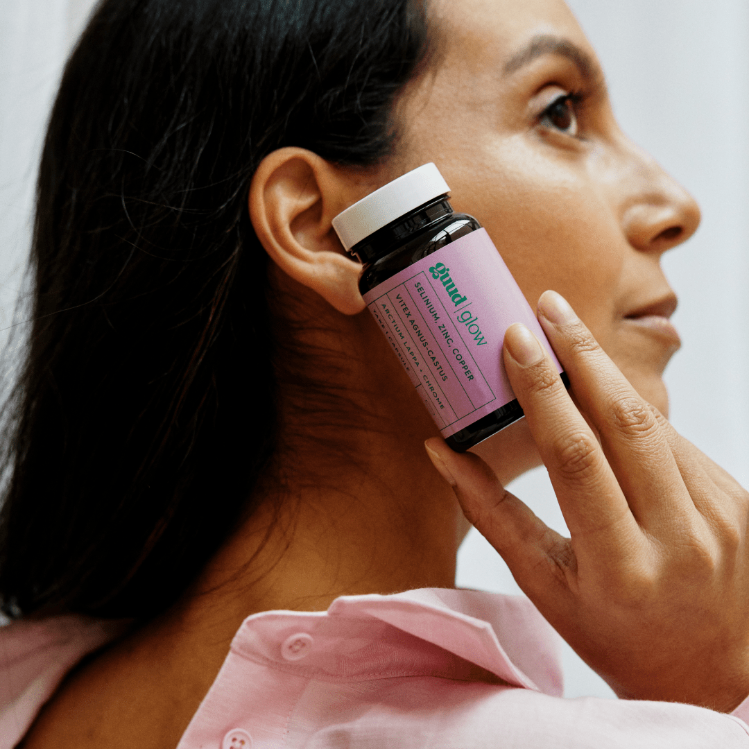 Guud Woman Glow huid- en haarsupplement: detail van de capsule