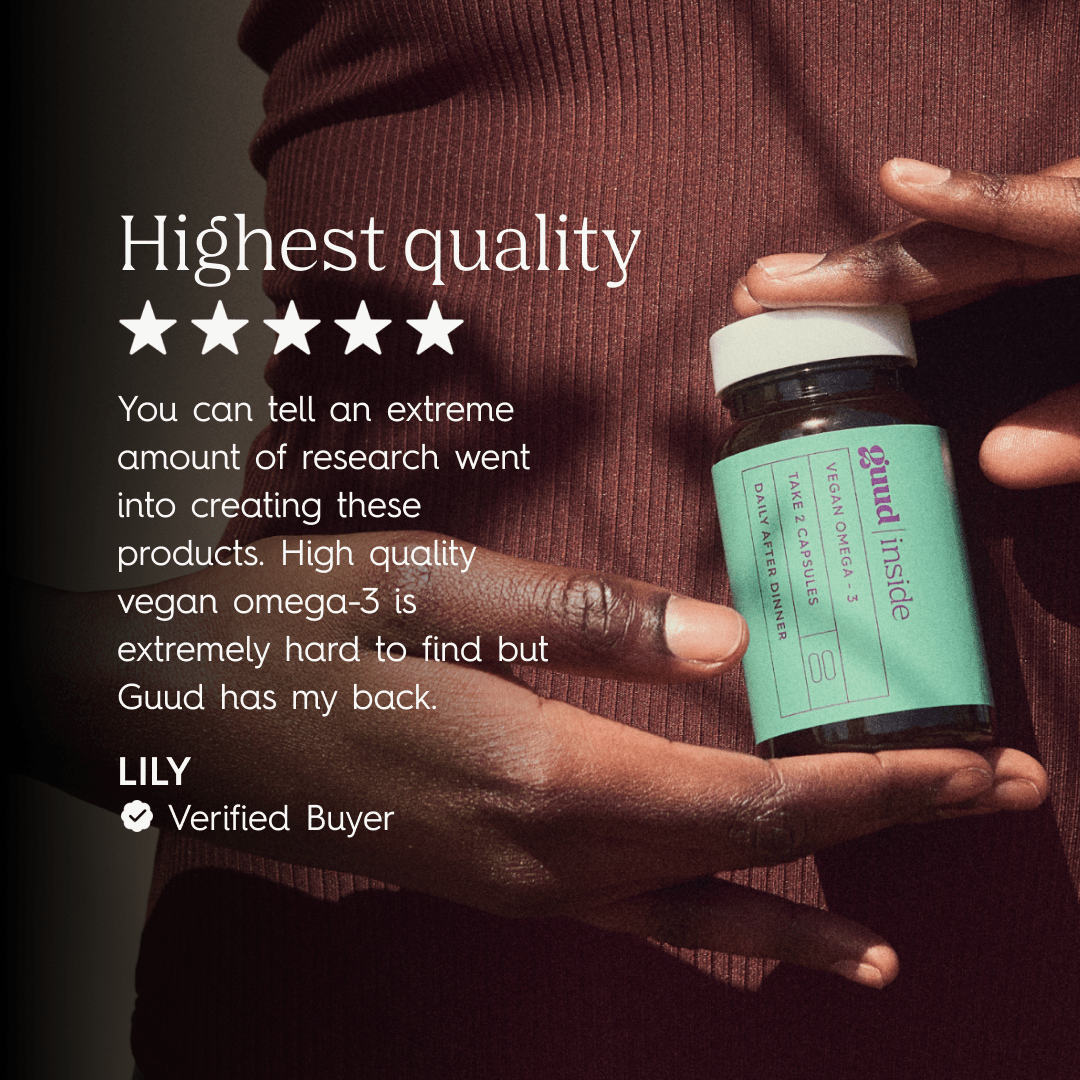 Guud Woman Inside omega-3: detail van de capsule