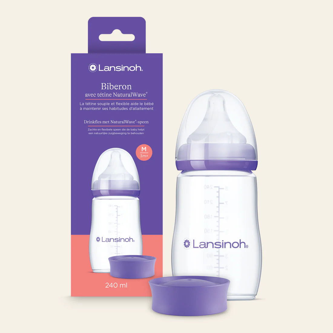Lansinoh Zuigfles mOmma Natural Wave