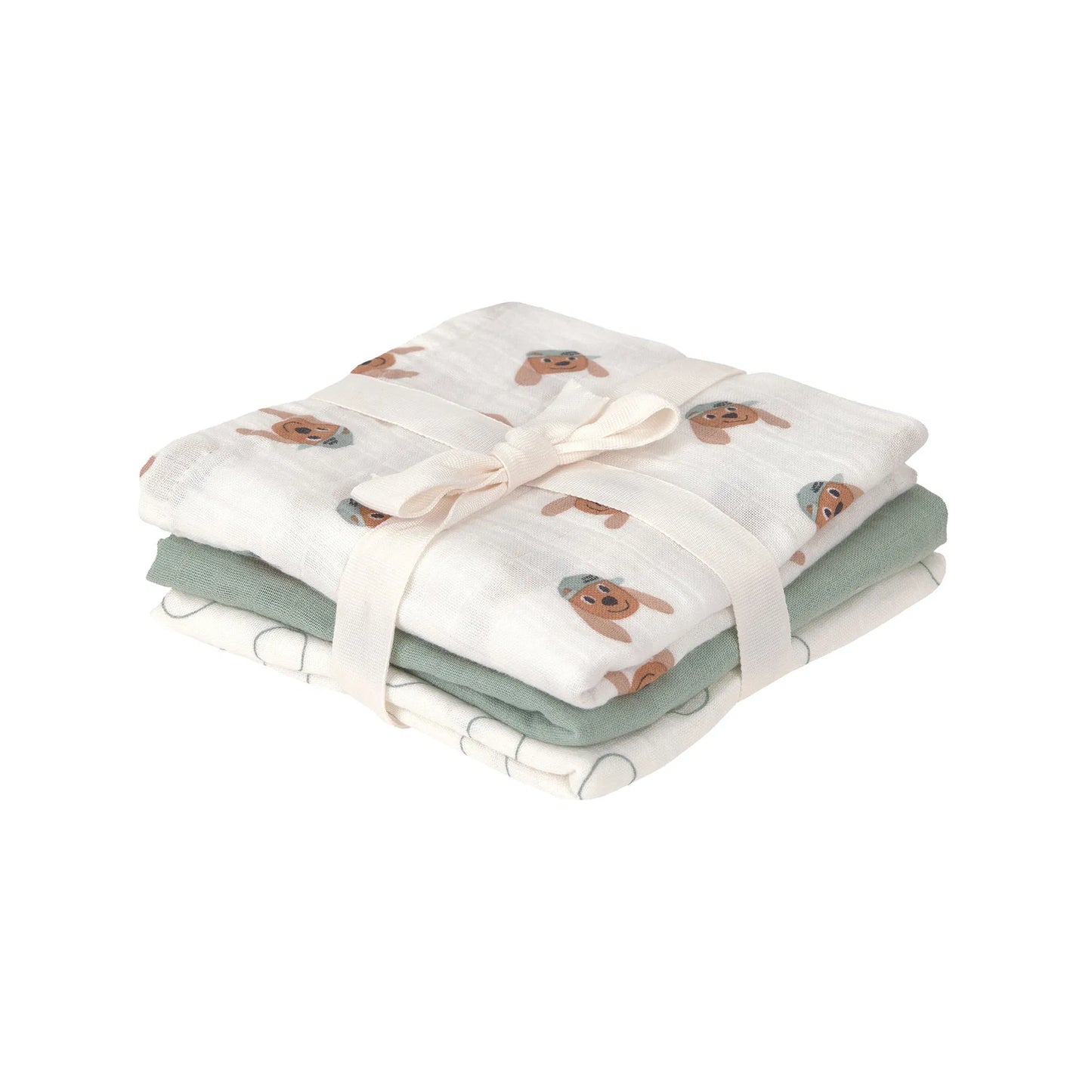 Lässig Swaddle & Burp Blanket M - set van 3 hydrofiele doeken
