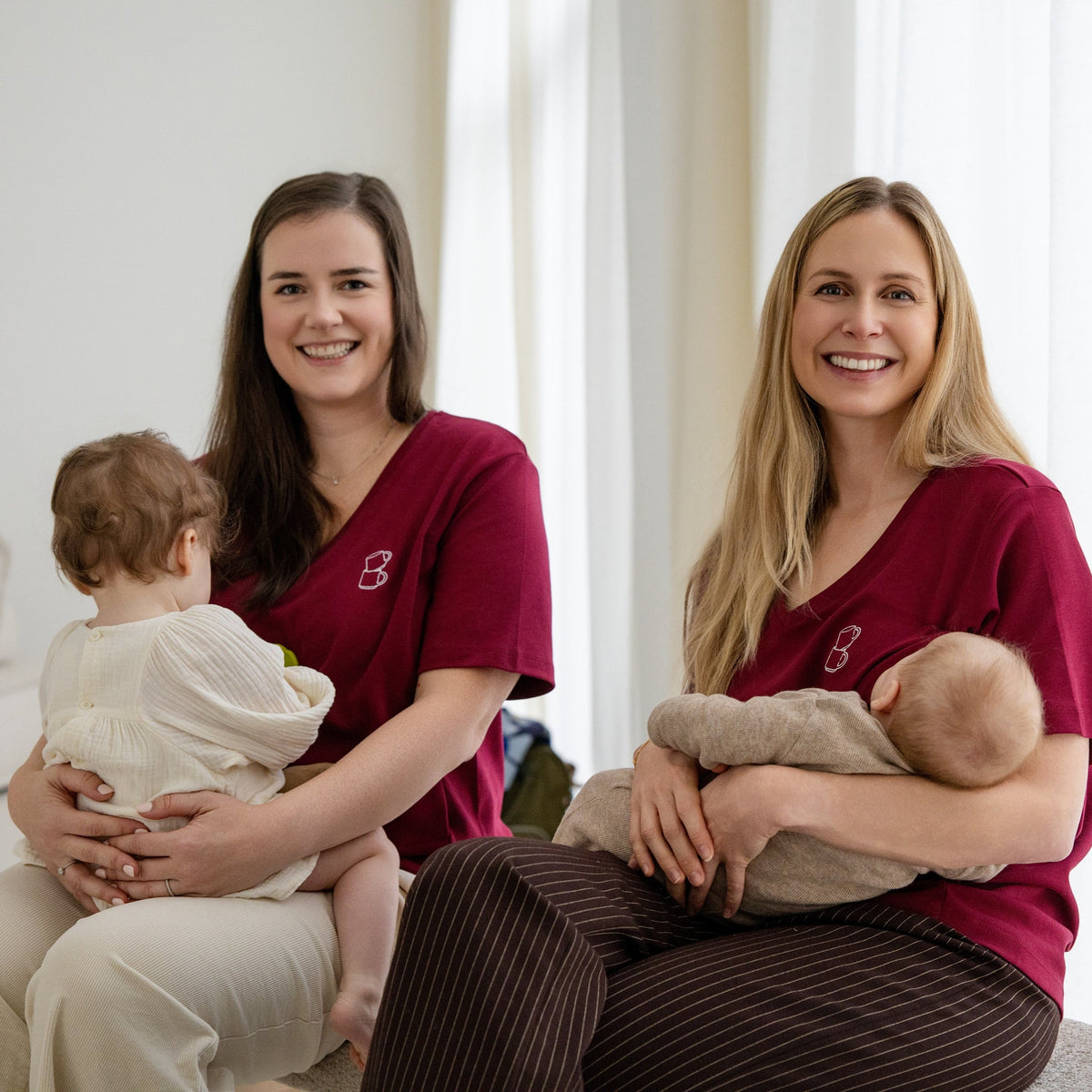 Latte Mamiato borstvoedingst-shirt bordeaux: foto 2