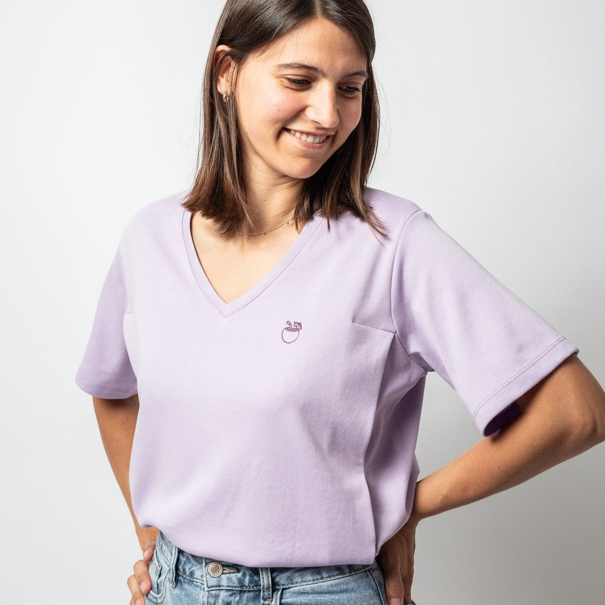Latte Mamiato borstvoedingst-shirt lila: foto 4