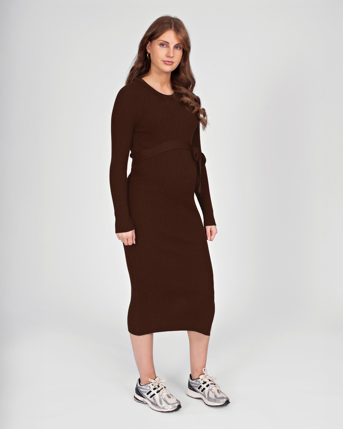 Love2Wait Knit Belt Dress gebreide zwangerschapsjurk