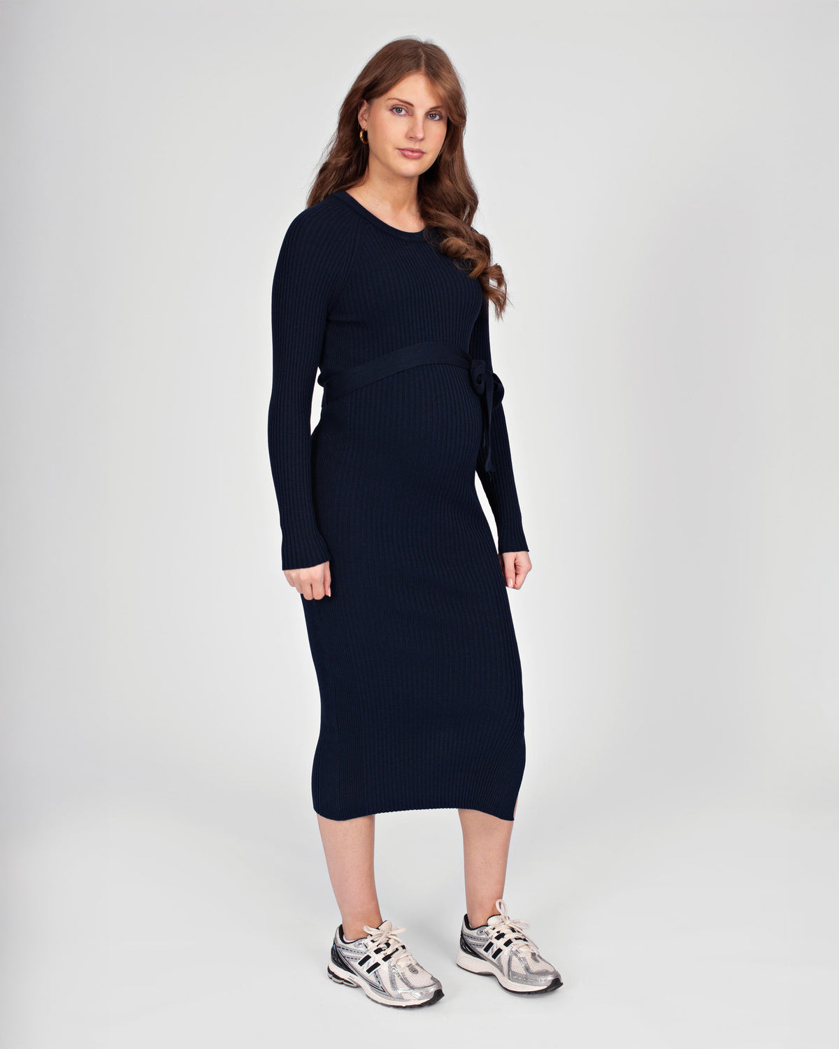 Love2Wait Knit Belt Dress gebreide zwangerschapsjurk