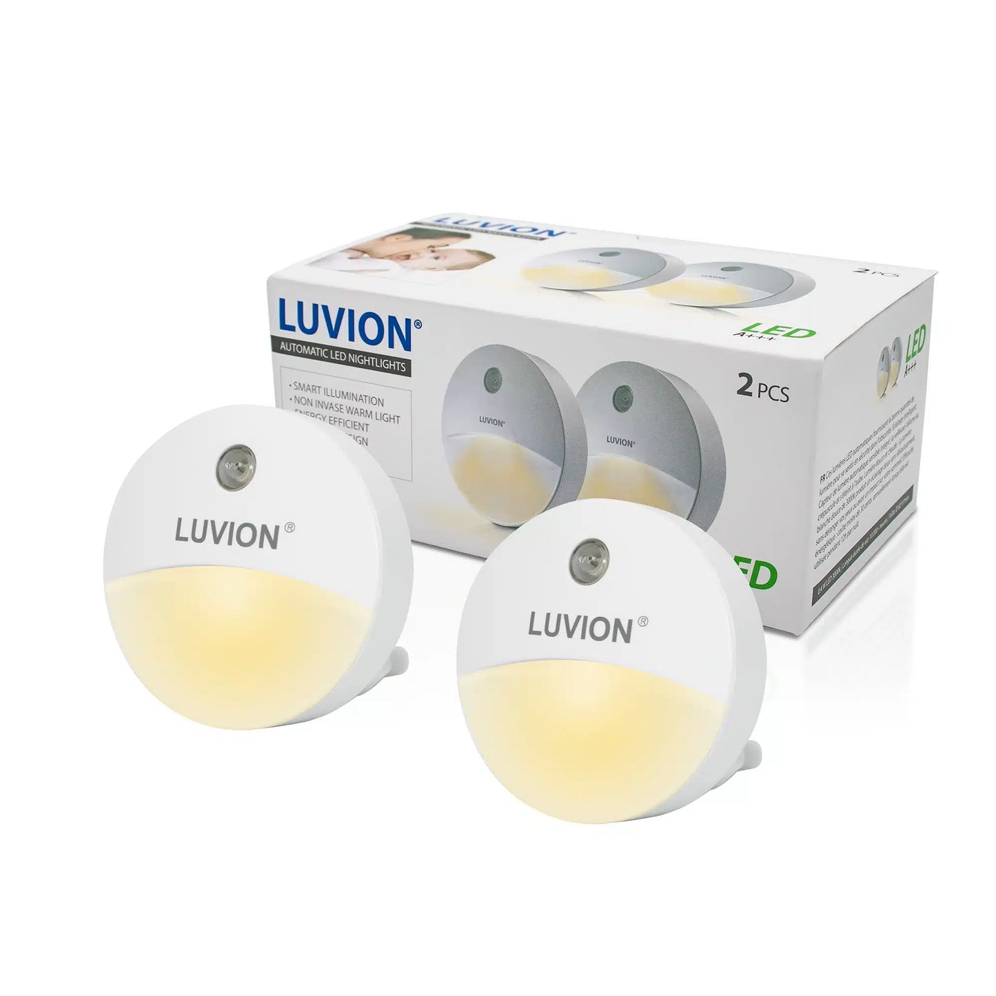 Luvion Automatische LED-nachtlampjes 2st.