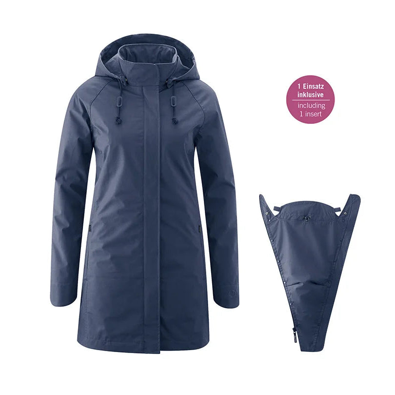 Mamalila Berlin waterdichte draagjas en zwangerschapsjas met uitneembare voering