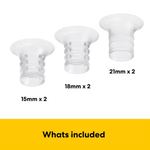 Medela Inserts - Borstschild inzetstukken 15mm, 18mm en 21mm