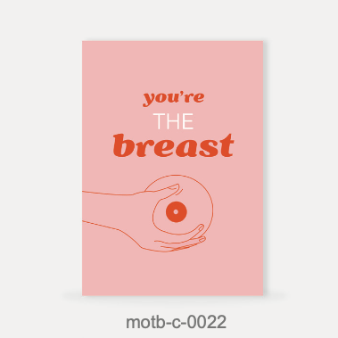 Moms On The Block wenskaart - You're the breast
