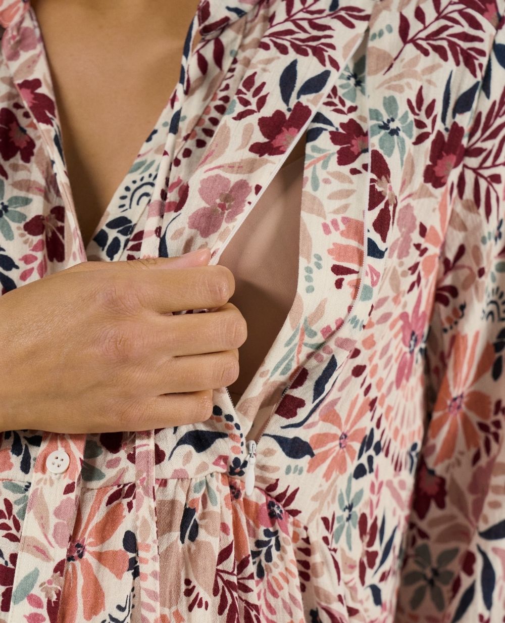 Cache Coeur Capucine hemdjurk voor zwangerschap en borstvoeding