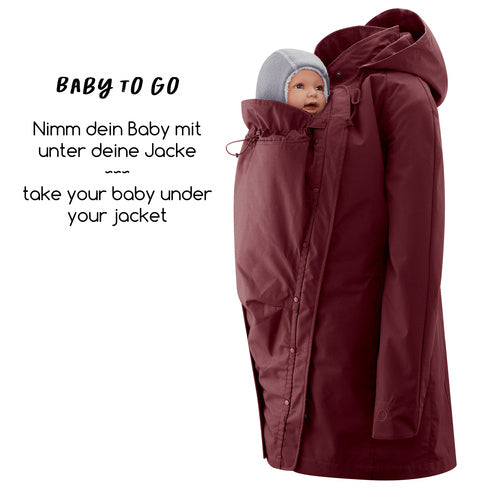 Mamalila Berlin waterdichte draagjas en zwangerschapsjas met uitneembare voering
