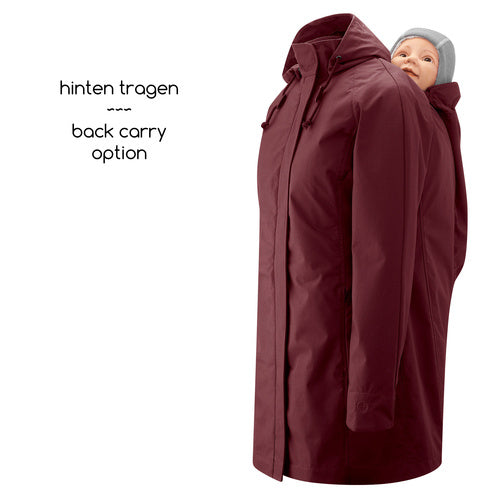Mamalila Berlin waterdichte draagjas en zwangerschapsjas met uitneembare voering