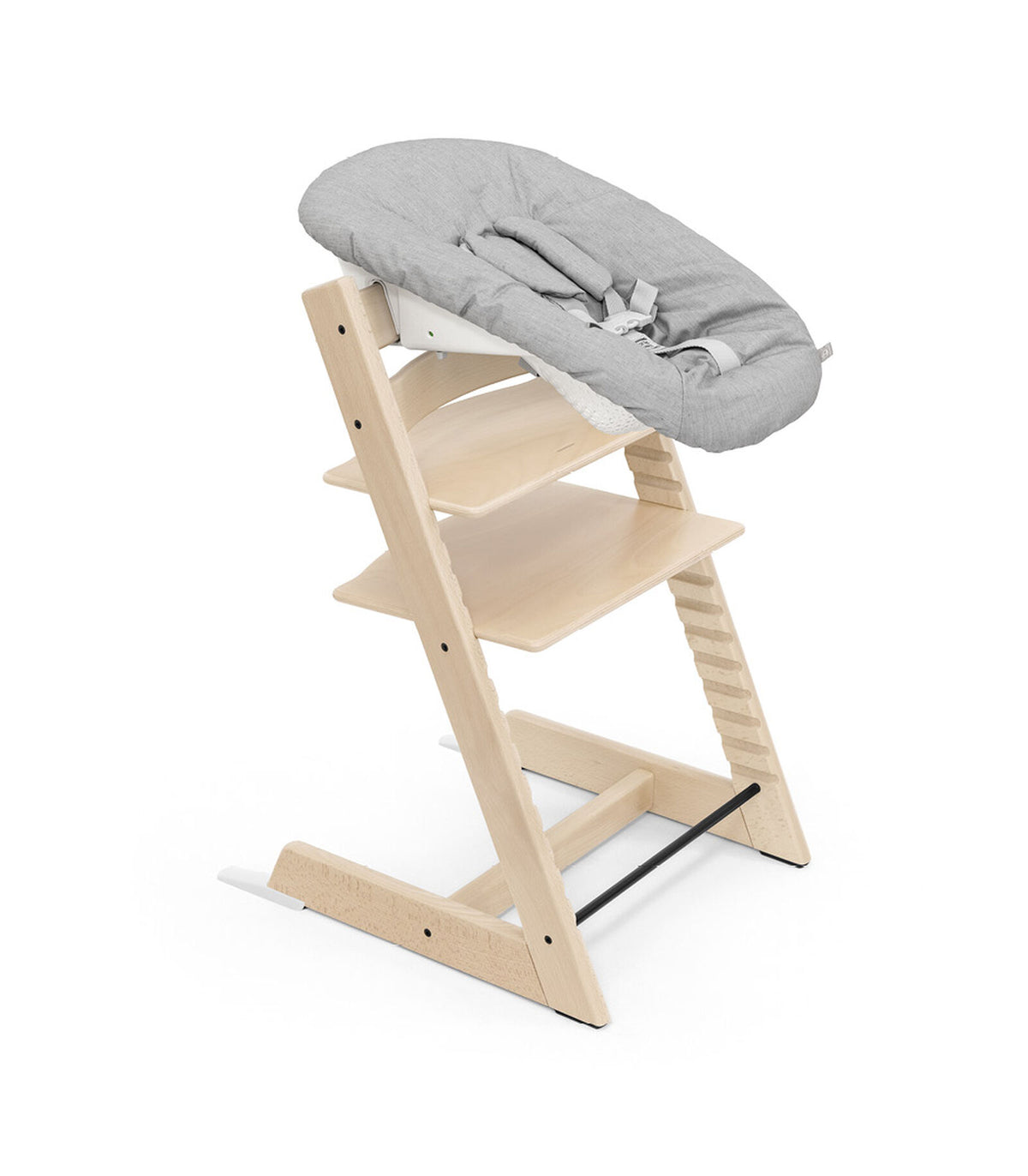 Stokke Tripp Trapp Newborn Set Grey: baby zit mee aan tafel