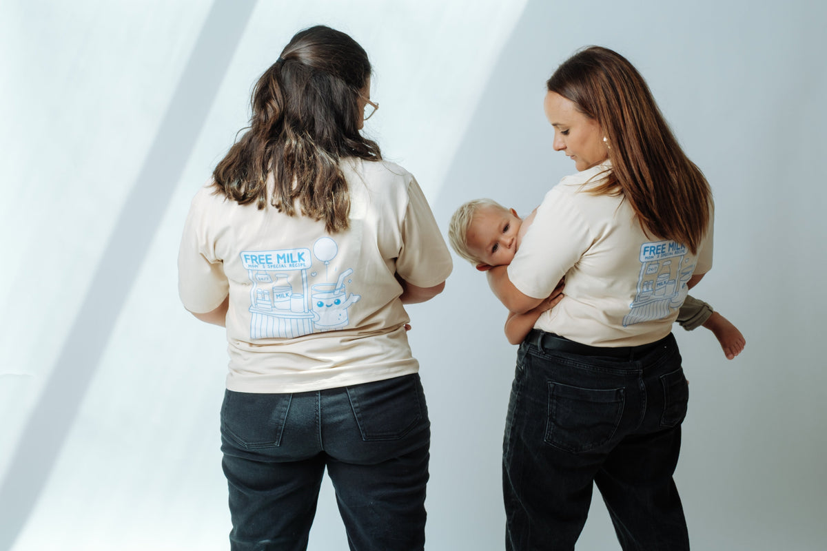Camélia & Mimosa Lemonade oversized borstvoedings-T-shirt: sfeerbeeld