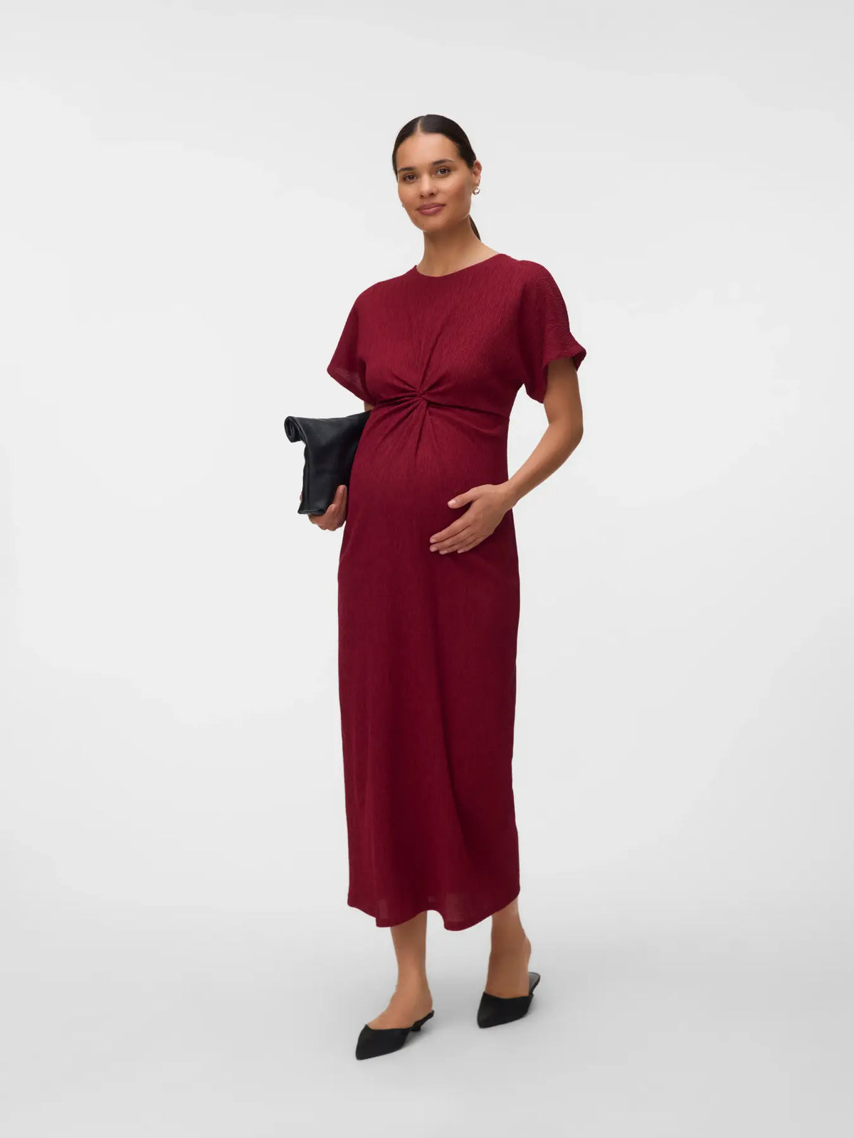 Vero Moda Maternity Amanda lange jurk biking red: foto 4