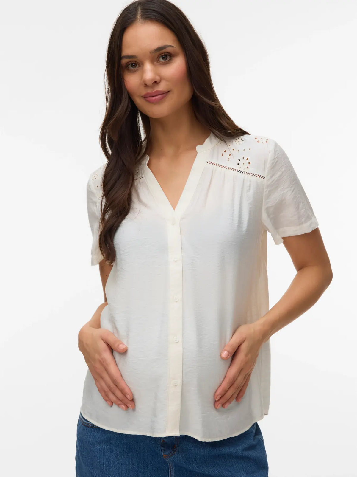 Vero Moda Maternity Josie blouse wit: foto 2