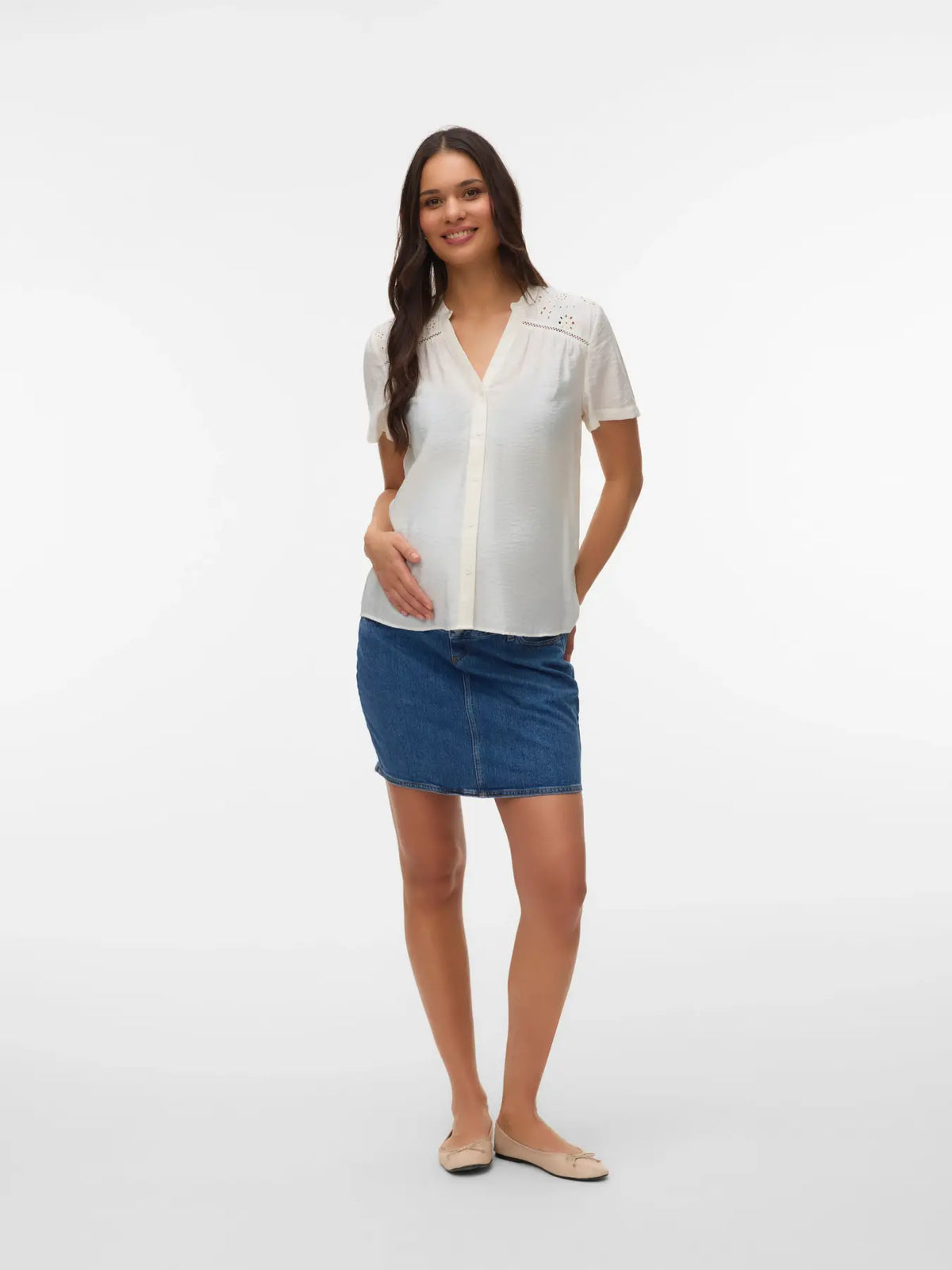 Vero Moda Maternity Josie blouse wit: foto 4