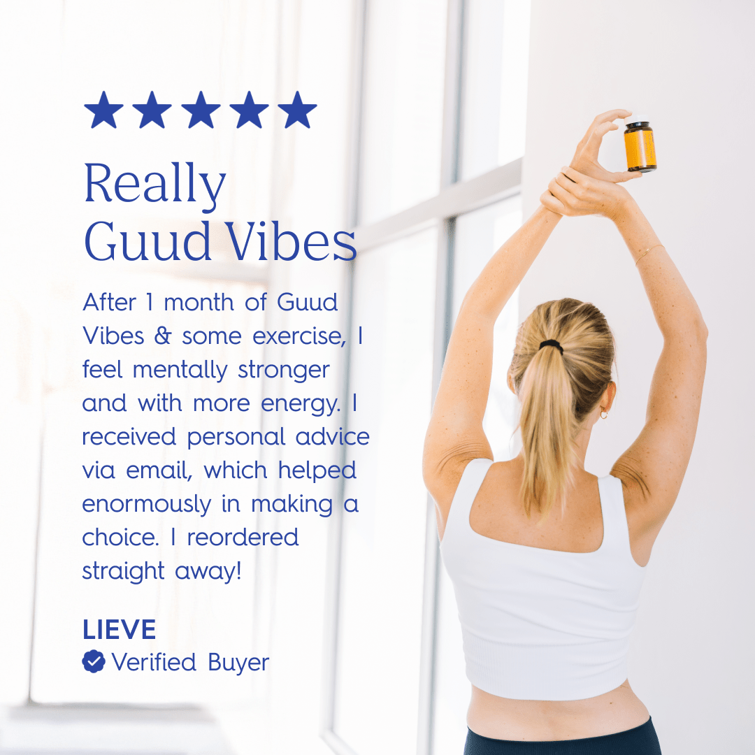 Guud Woman Vibes magnesium en B6: detail van de transparante HPMC-capsule