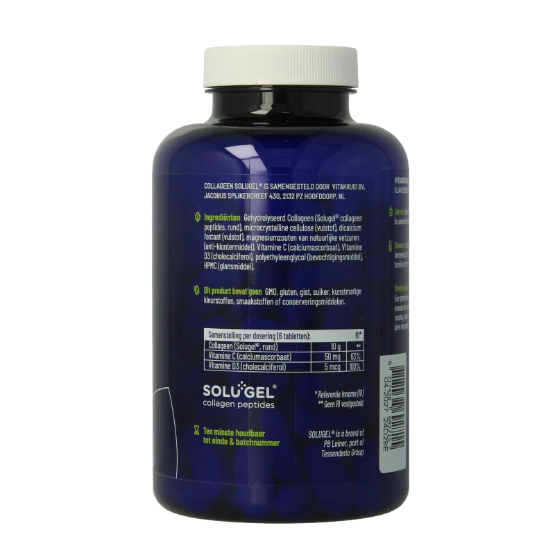 Vitakruid Collageen Solugel Tabletten met vitamine C en D