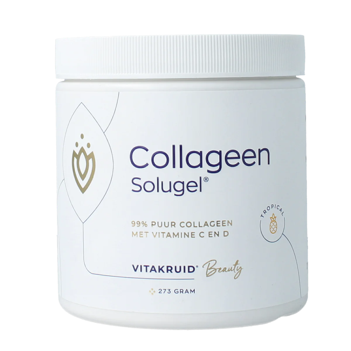 Vitakruid Collageen Solugel Poeder met vitamine C en D 250gr
