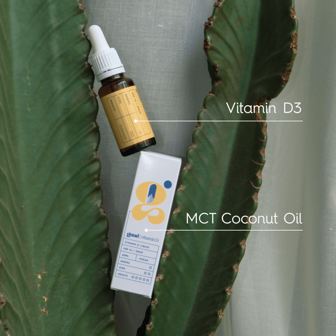 Guud Woman Vitamine D druppels: flesje achterkant
