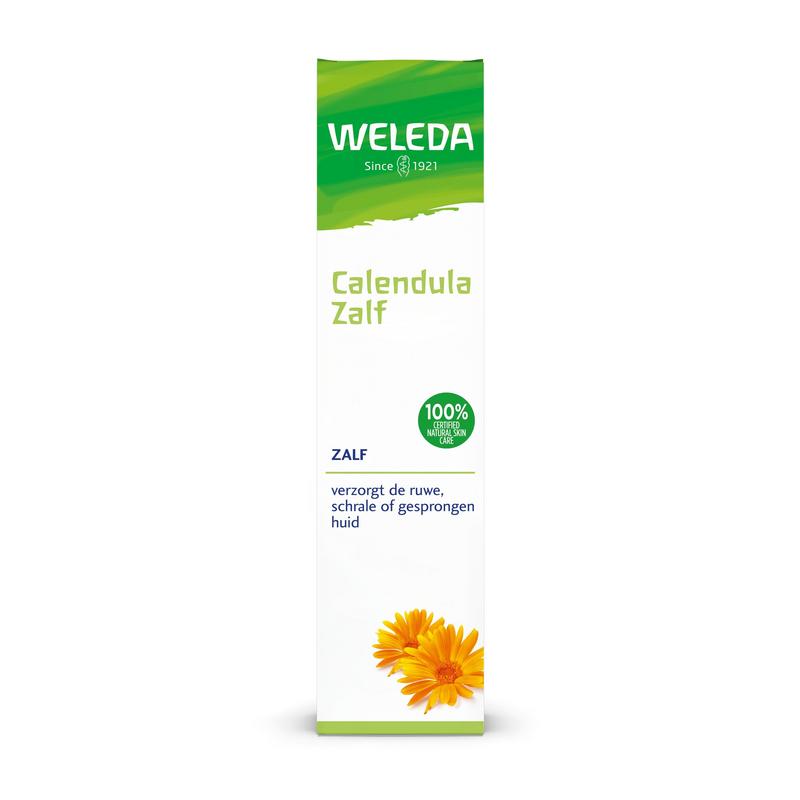 Calendula Zalf beschermt, verzorgt en verzacht een ruwe, schrale of gesprongen huid en voor de verzorging van kloofjes en tepelkloven